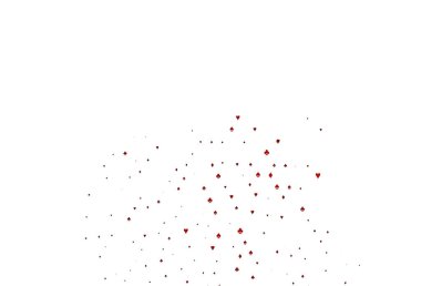 Poker sembollü Açık Kırmızı vektör şablonu.