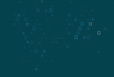 Dairesel ve dikdörtgenli hafif BLUE vektör arkaplanı.