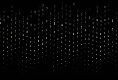 Dolar, USD, ABD ile koyu siyah vektör arkaplan.