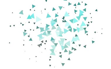 Üçgenler parlak ton renkleriyle yüzeye çıkar. Belirsiz soyut çizimler ve gradyan. İşiniz için yepyeni bir tasarım.  