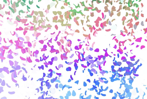 Modèle Multicolore Clair Vecteur Arc Ciel Avec Des Formes Memphis — Image vectorielle