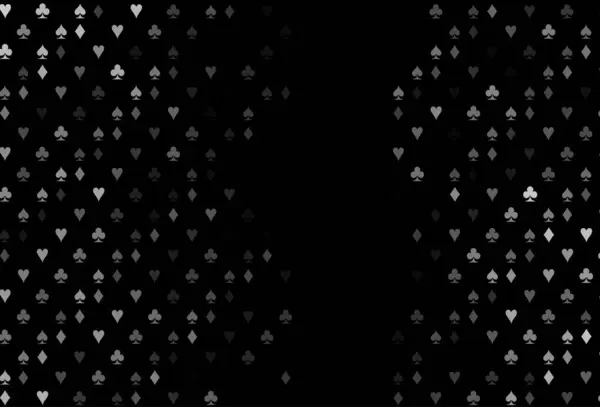Argent Foncé Disposition Vectorielle Grise Avec Des Éléments Cartes — Image vectorielle