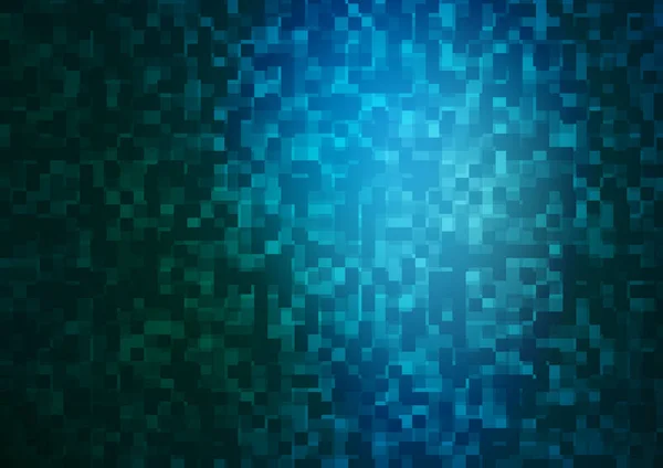 Bleu Foncé Fond Vectoriel Vert Avec Rectangles — Image vectorielle