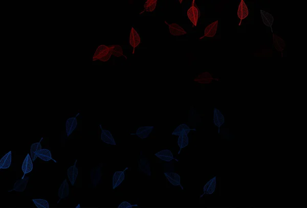 Azul Oscuro Textura Garabato Vector Rojo — Vector de stock