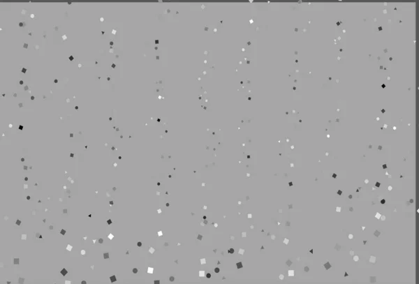 Light Silver Gray Vector Backdrop Lines Circles Rhombus — Stock Vector
