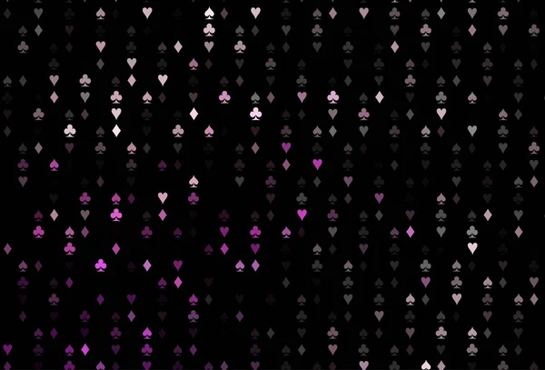 Textura Vectorial Púrpura Oscura Con Naipes — Vector de stock