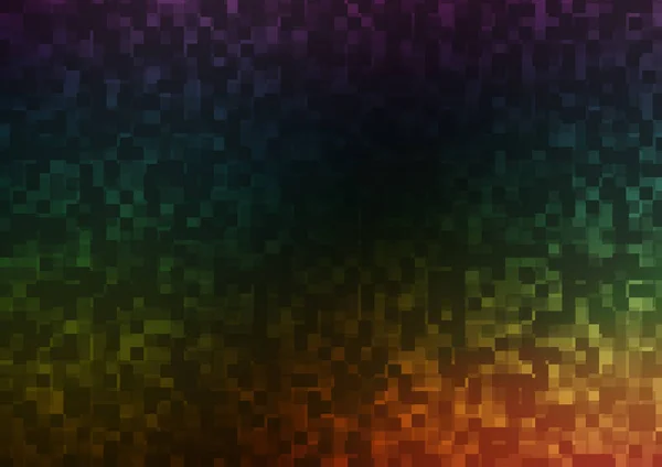 Multicolore Foncé Texture Vectorielle Arc Ciel Style Rectangulaire — Image vectorielle