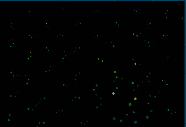 Синий Зеленый Вектор Искушения Кристаллами Кругами Скворечниками — стоковый вектор