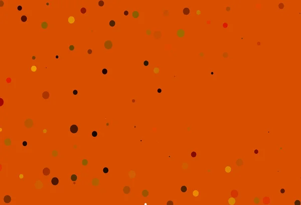 Světle Oranžová Vektorová Šablona Kruhy — Stockový vektor