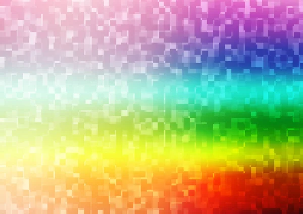 Multicolor Ringan Tata Letak Vektor Rainbow Dengan Garis Persegi Panjang - Stok Vektor