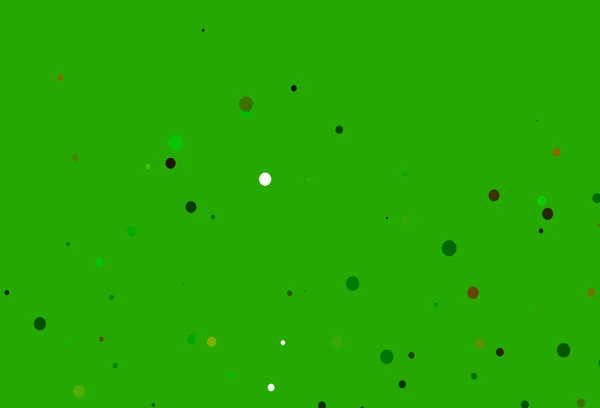 ライトグリーン 円付きイエローベクトルテンプレート — ストックベクタ