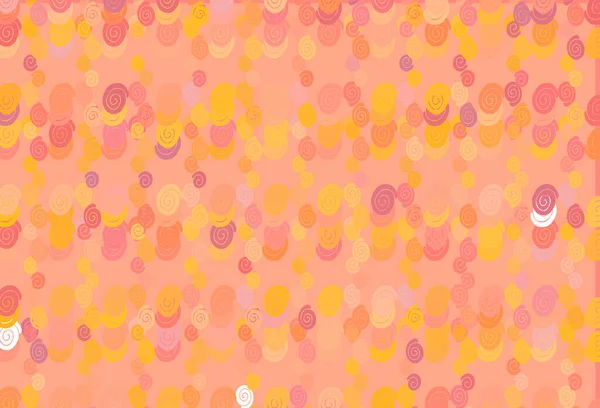 Jaune Clair Motif Vectoriel Orange Avec Des Formes Liquides — Image vectorielle