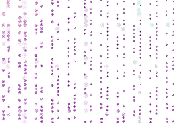 美丽雪花覆盖的浅紫色矢量 — 图库矢量图片