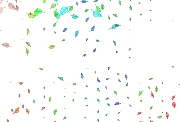 Multicolore Leggero Sfondo Doodle Vettore Arcobaleno — Vettoriale Stock