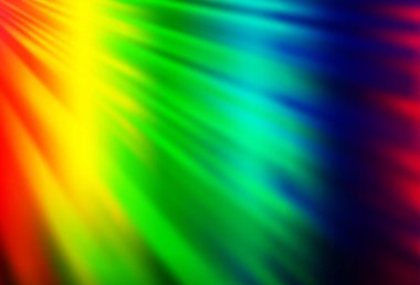 Açık Çokrenkli, düz çizgileri olan Gökkuşağı vektör arkaplanı.