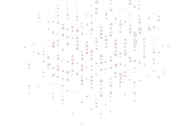 Açık Mavi, kristalli kırmızı vektör deseni, dikdörtgenler.