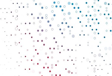 Açık Mavi, noktalı kırmızı vektör arkaplanı.