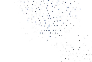 Kumarın sembolleriyle hafif BLUE vektör kapağı.