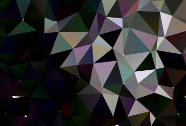 Koyu gümüş, gri vektör bulanık üçgen desen.