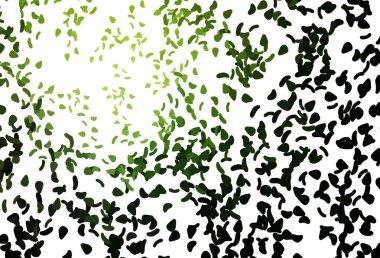 Memphis şekilli açık yeşil vektör şablonu.