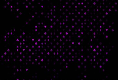 Kart işaretli koyu mor vektör arkaplanı.