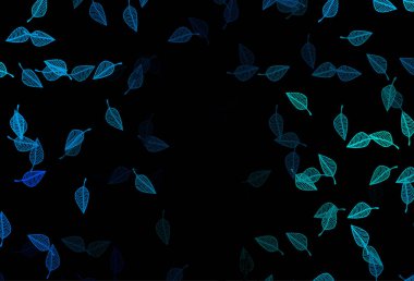 Koyu mavi, yeşil vektör çizim kapağı.