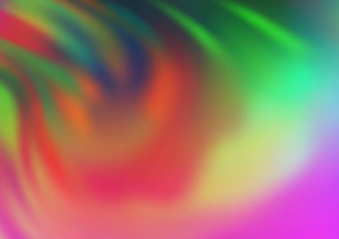 Parlak renkli arkaplan ve gradyan. Soyut bulanık şekilli vektör illüstrasyonu. 