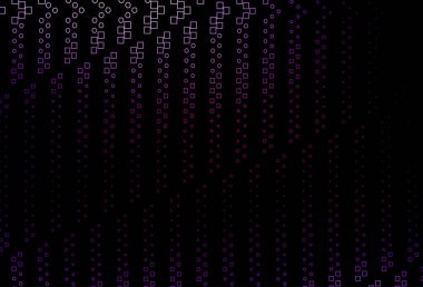 Kristalleri ve dikdörtgenleri olan koyu mor vektör deseni.