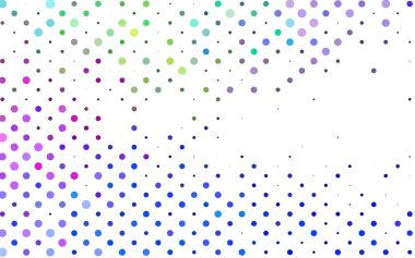 Noktalı vektör arkaplanı. Belirli soyut çemberlerle illüstrasyon. Web siteleri için desen