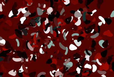 Soyut biçimlere sahip açık kırmızı vektör arkaplanı.