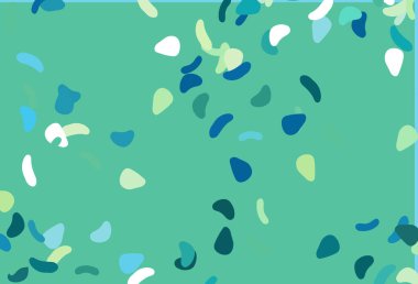 Rastgele biçimlerde açık mavi, sarı vektör dokusu.