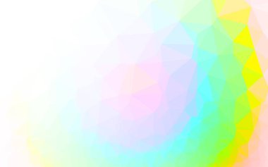 Üçgenler parlak ton renkleriyle yüzeye çıkar. Belirsiz soyut çizimler ve gradyan. İşiniz için yepyeni bir tasarım.  