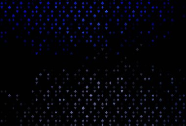 Kart sembollü koyu mavi vektör deseni.