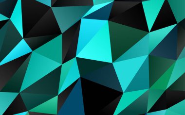 Üçgenler parlak ton renkleriyle yüzeye çıkar. Belirsiz soyut çizimler ve gradyan. İşiniz için yepyeni bir tasarım.  