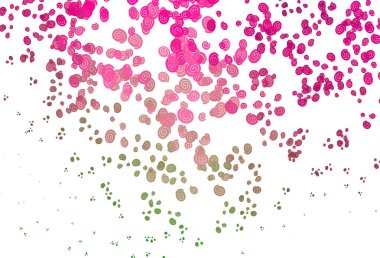 Açık Pembe, eğri daireli yeşil vektör arkaplan.