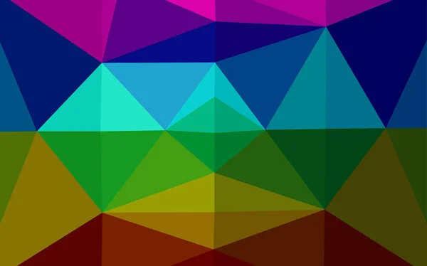 Dreiecke Oberfläche Hellen Farbtönen Vage Abstrakte Illustration Mit Farbverlauf Brandneues — Stockvektor