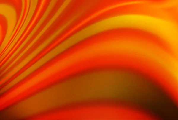 Modèle Vectoriel Jaune Clair Orange Avec Lignes Ovales — Image vectorielle