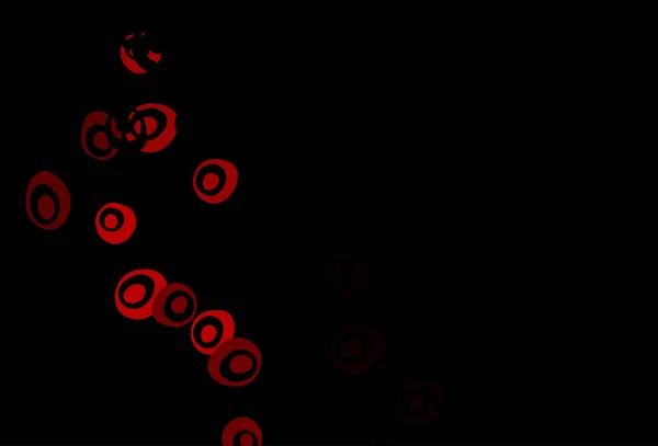 ダークグリーン 球体の赤いベクトルパターン — ストックベクタ