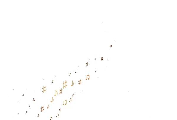 Светло Желтый Оранжевый Вектор Искушают Музыкальными Симфониями — стоковый вектор