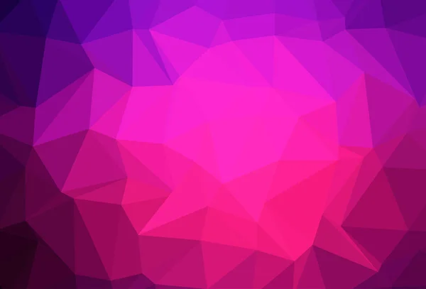 Dark Pink Vetor Triângulo Textura Mosaico — Vetor de Stock