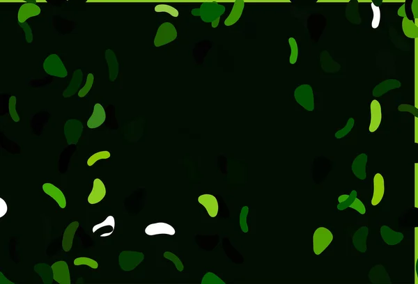 Patrón Vectorial Verde Claro Con Formas Caóticas — Vector de stock