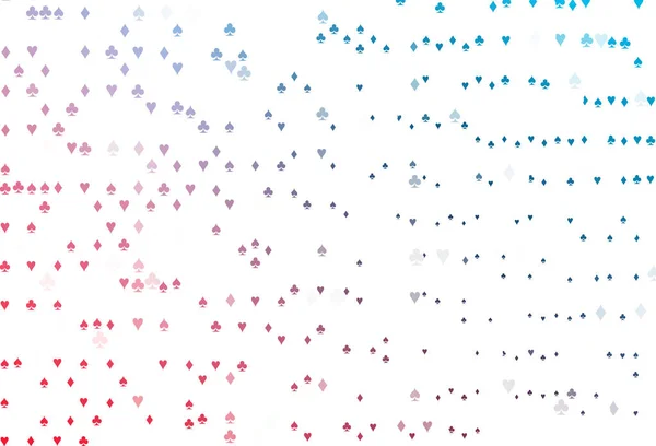 Hellblauer Roter Vektoreinband Mit Glücksspielsymbolen — Stockvektor