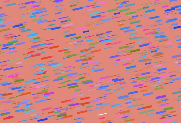 Light Multicolor Rainbow Vector Pattern Narrow Lines — Stock Vector