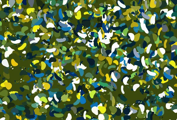 Modèle Vectoriel Bleu Clair Jaune Avec Des Formes Memphis — Image vectorielle