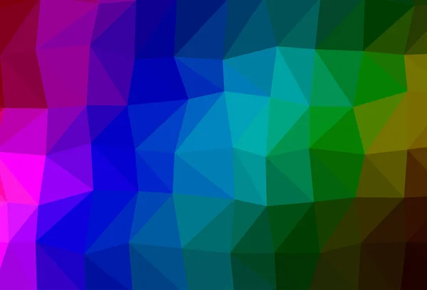 Dark Multicolor Rainbow Vetor Abstrato Mosaico Pano Fundo —  Vetores de Stock