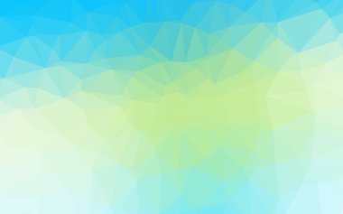 Üçgenler parlak ton renkleriyle yüzeye çıkar. Belirsiz soyut çizimler ve gradyan. İşiniz için yepyeni bir tasarım.  