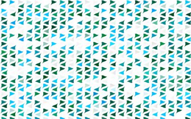 Üçgenler parlak ton renkleriyle yüzeye çıkar. Belirsiz soyut çizimler ve gradyan. İşiniz için yepyeni bir tasarım.  