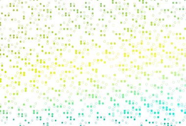 Açık Mavi, küreli sarı vektör deseni.