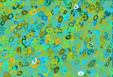 Açık Mavi, diskleri olan sarı vektör dokusu.