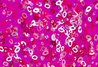 Pembe ve mor çiçekli kusursuz desen